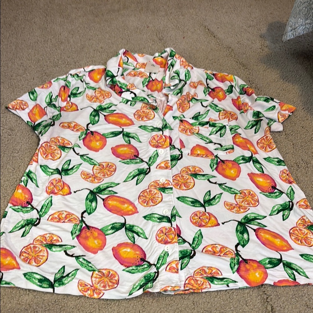 Soma Colorful Fruit Print PJ Top